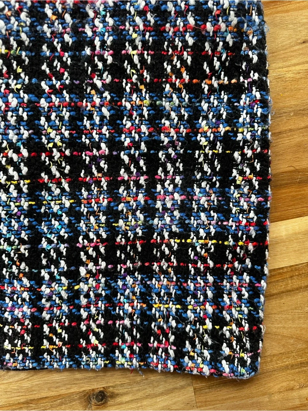 J. Crew Black Multi Tweed Mini Skirt
